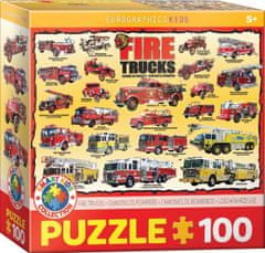 EuroGraphics Puzzle Gasilska vozila 100 kosov