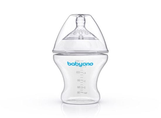 BabyOno Naravni antikolični steklenički za dojenje 180 ml