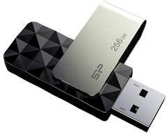 Silicon Power Blaze B30 USB ključ, 256 GB, USB 3.2, črn (SP256GBUF3B30V1K)