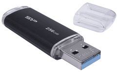 Silicon Power Blaze B02 USB ključ, 256GB, USB 3.2, črn (SP256GBUF3B02V1K)