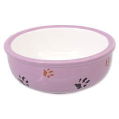 Magic cat Miska MAGIC CAT keramická kočicí tlapka fialová 13 cm 0,33 l