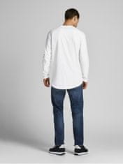 Jack&Jones Moška majica s kratkimi rokavi JJENOA Long Line Fit 12190128 White Relaxed (Velikost M)