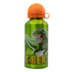 Stor Aluminijasta steklenica za pitje DINOSAUR T-REX, 400ml, 26234