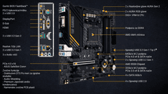 ASUS TUF Gaming B550M-E osnovna plošča, DDR4, AM4, microATX (90MB17U0-M0EYA0) - odprta embalaža