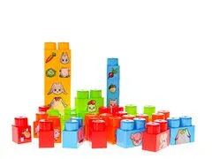Mikro Trading Plastične kocke s slikami, 35 kosov v škatli