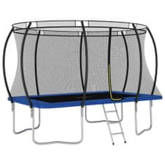 shumee vidaXL Trampolin komplet pravokoten 335x244x90 cm 150 kg