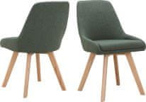 Danish Style Jedilni stol Rudy (SET 2), zelena