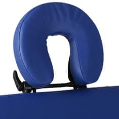 Vidaxl Modra zložljiva masažna miza s 4 območji in aluminjastim okvirjem