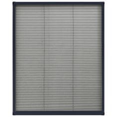 Vidaxl Plise komarnik za okna aluminij antraciten 60x80cm