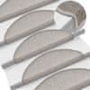 Preproge za stopnice 15 kosov 65x24x4 cm taupe