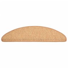 Vidaxl Samolepilne preproge za stopnice sisal 15 kosov 65x25cm oranžne