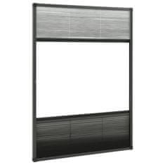 Vidaxl Plise komarnik za okna aluminij 80x120 cm s senčilom