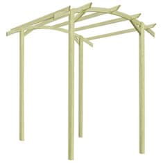 Vidaxl Vrtna pergola impregnirana borovina 180x197x210 cm