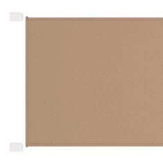 Vidaxl Vertikalna markiza taupe 140x420 cm tkanina oxford