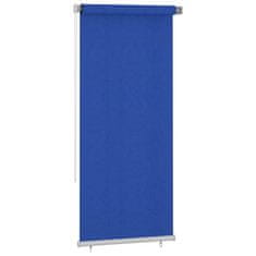 Vidaxl Zunanje rolo senčilo 100x230 cm modro HDPE