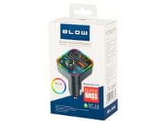 Blow LED RGB avto FM oddajnik MP3 bluetooth 5.0 2x USB 3.0 12-24V