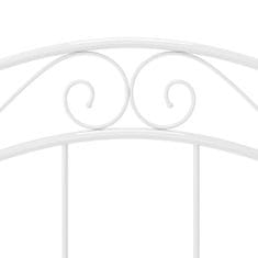 Vidaxl Posteljni okvir bel kovinski 90x200 cm