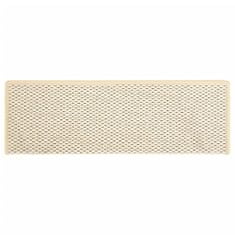 Vidaxl Samolepilne preproge za stopnice sisal 15 kosov 65x25 cm krem