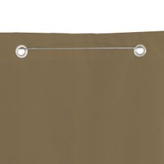 Vidaxl Balkonsko platno taupe 140x240 cm tkanina Oxford