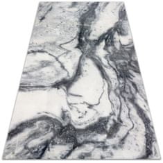 Decormat PVC preproga Črno -beli marmor 150x225 cm 