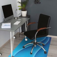 Decormat Podloga za stol parket Modra abstrakcija 100x70 cm 