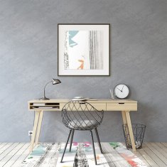 Decormat Podloga za stol parket Gozdna abstrakcija 140x100 cm 
