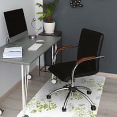 Decormat Podloga za pisarniški stol Občutljivo cvetje 100x70 cm 