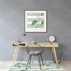 Decormat Podloga za stol Leaves on a striped background 140x100 cm 