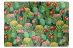 Decormat Podloga za zaščito tal Flowering cacti 120x90 cm 