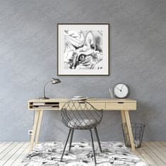 Decormat Podloga za stol Sketched cats 140x100 cm 