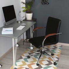 Decormat Podloga za pisarniški stol Retro shapes 140x100 cm 