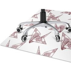 Decormat Podloga za pisarniški stol Origami birds 120x90 cm 