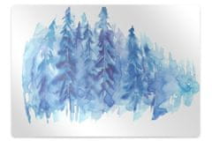 Decormat Podloga za stol Winter forest watercolor 100x70 cm 