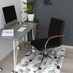 Decormat Podloga za pisarniški stol Gray triangles pattern 120x90 cm 