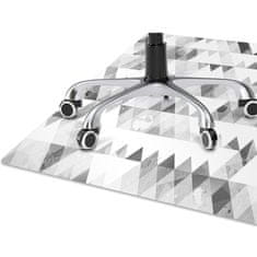 Decormat Podloga za pisarniški stol Gray triangles pattern 120x90 cm 