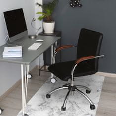 Decormat Podloga za pisarniški stol White marble 140x100 cm 