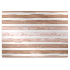 Decormat Podloga za pisalni stol Brown stripes 120x90 cm 