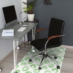 Decormat Podloga za pisarniški stol Plants in dots 120x90 cm 