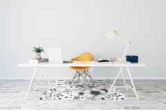 Decormat Podloga za stol Black and white pattern 100x70 cm 