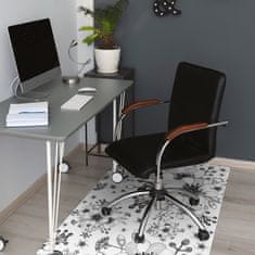 Decormat Podloga za stol Black and white pattern 100x70 cm 