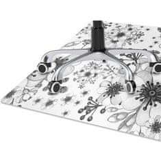 Decormat Podloga za stol Black and white pattern 100x70 cm 