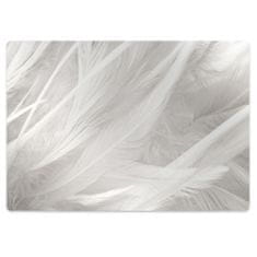 Decormat Podloga za pisarniški stol Beautiful white feathers 120x90 cm 2 cm 