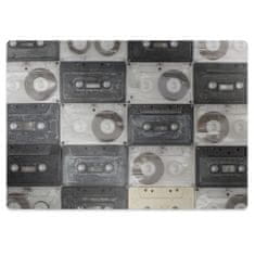Decormat Podloga za pisarniški stol Old cassettes 100x70 cm 