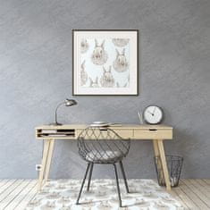 Decormat Podloga za stol Sketched rabbits 140x100 cm 