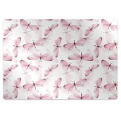 Decormat Podloga za pisalni stol Pink dragonflies 100x70 cm 