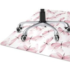 Decormat Podloga za pisalni stol Pink dragonflies 100x70 cm 