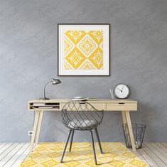 Decormat Podloga za stol Yellow white pattern 120x90 cm 
