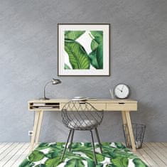 Decormat Podloga za pisarniški stol Green large leaves 120x90 cm 