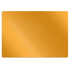 Decormat Podloga za pod stol Temno rumena barva 100x70 cm 