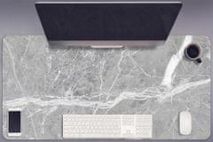 Decormat Podloga za mizo Siv marmor 90x45 cm 